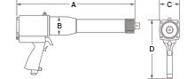 Dimensions of the torque wrench rad torque r First Bolting