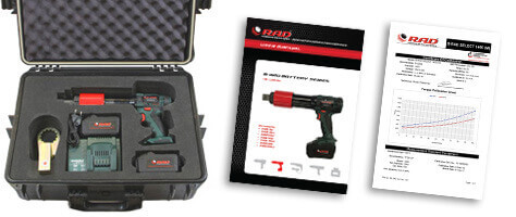 Accessoires fournis avec la clé dynamométrique sur batterie b rad torque offset 