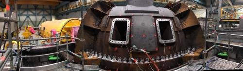 Induction bolt heater used on a turbine robot, intervention by First Bolting