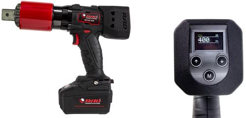 Écran de la visseusé clé dynamométrique sur batterie mb rad torque 
